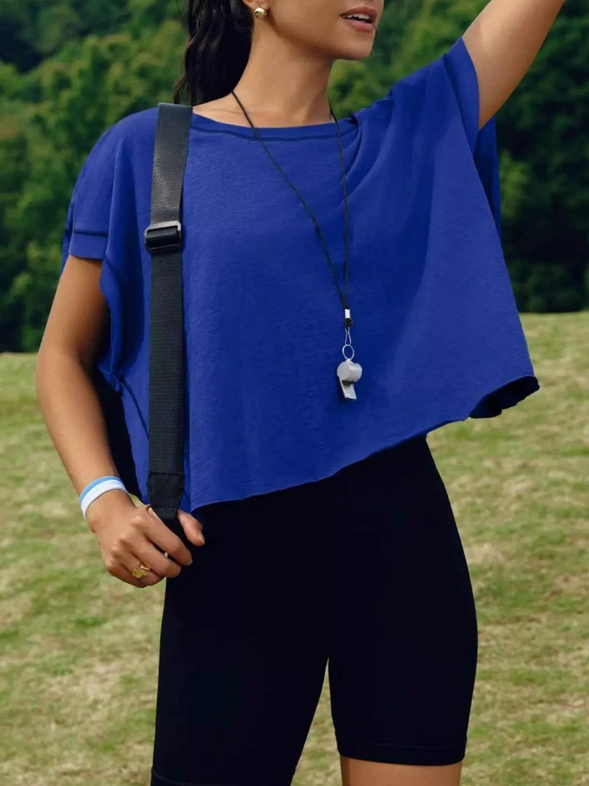 Stylish Cutout Back Short Sleeve T-Shirt for Effortless Chic