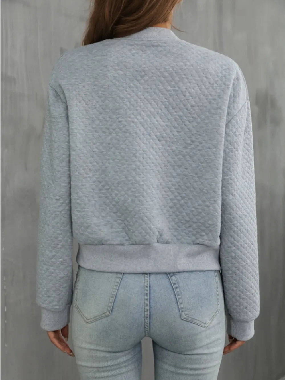 Zip Up Long Sleeve Jacket long sleeve design