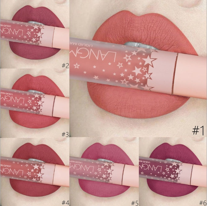 Matte lipstick set multiple lip colors
