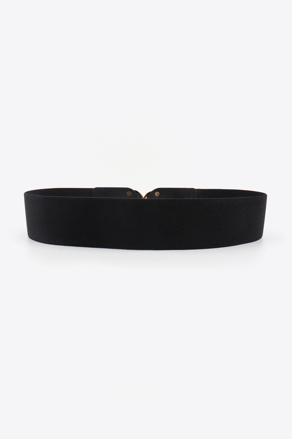Double D Buckle PU Belt double buckle detail