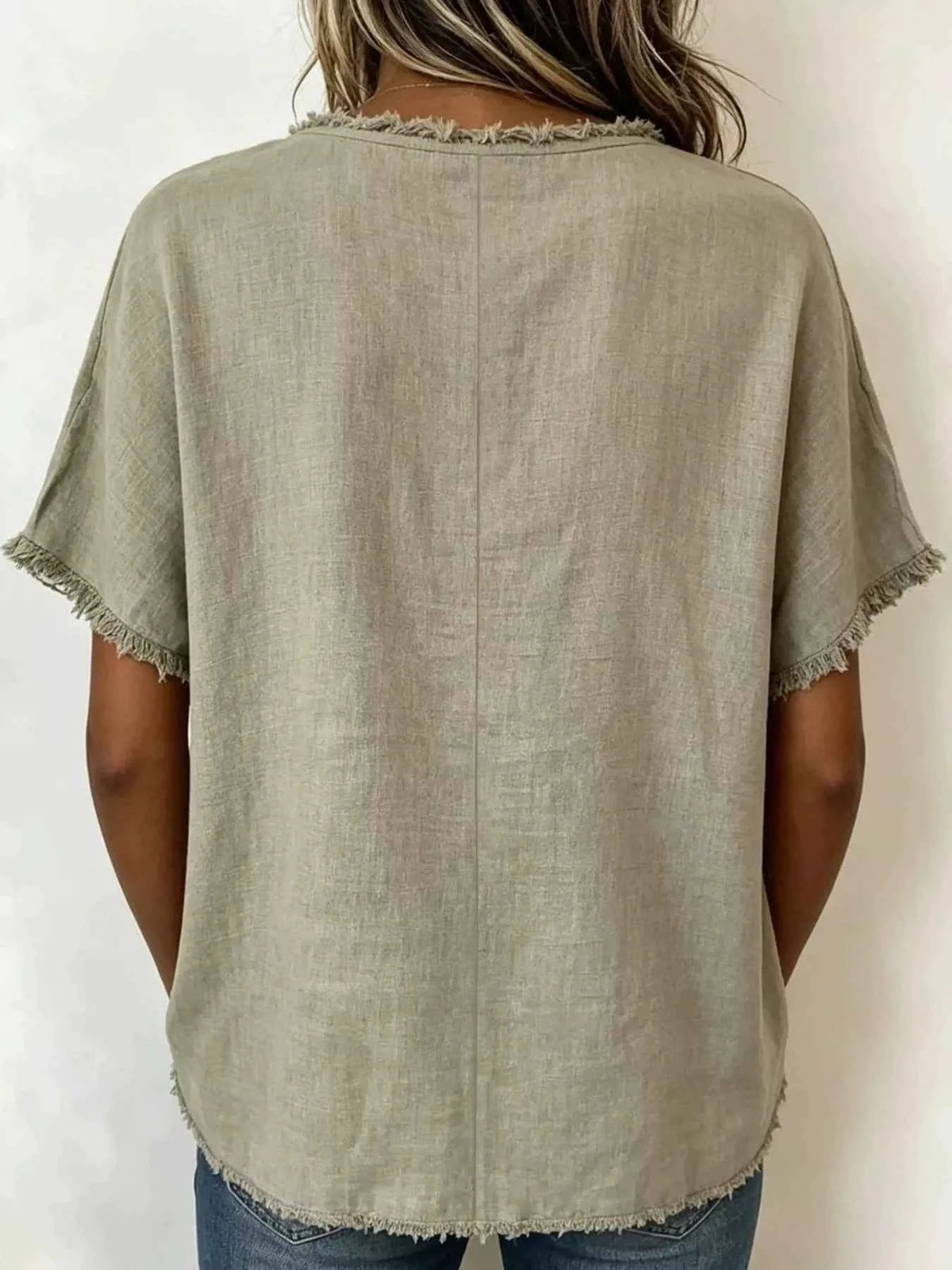 Upgrade Your Look with Our Plus Size Frayed Hem Top for Effortless Chic
