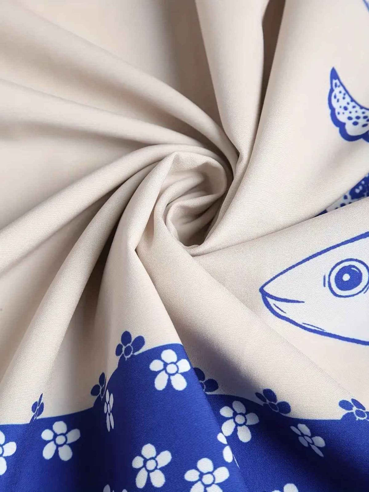 Sardine Print Midi Dress: Effortless Elegance for Every Occasion