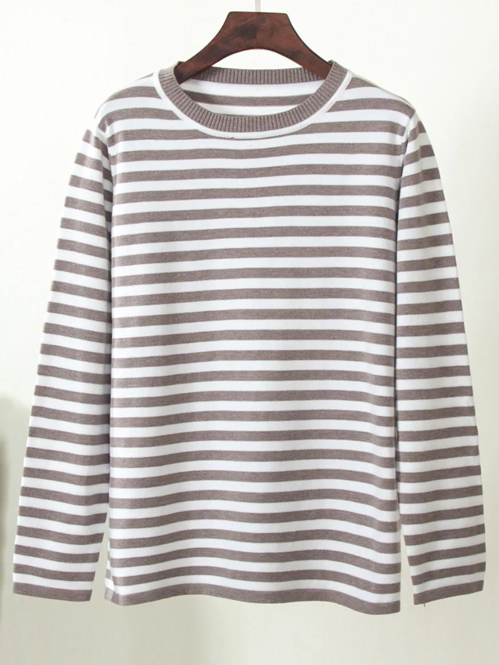 Striped Long Sleeve Sweater styled outfit