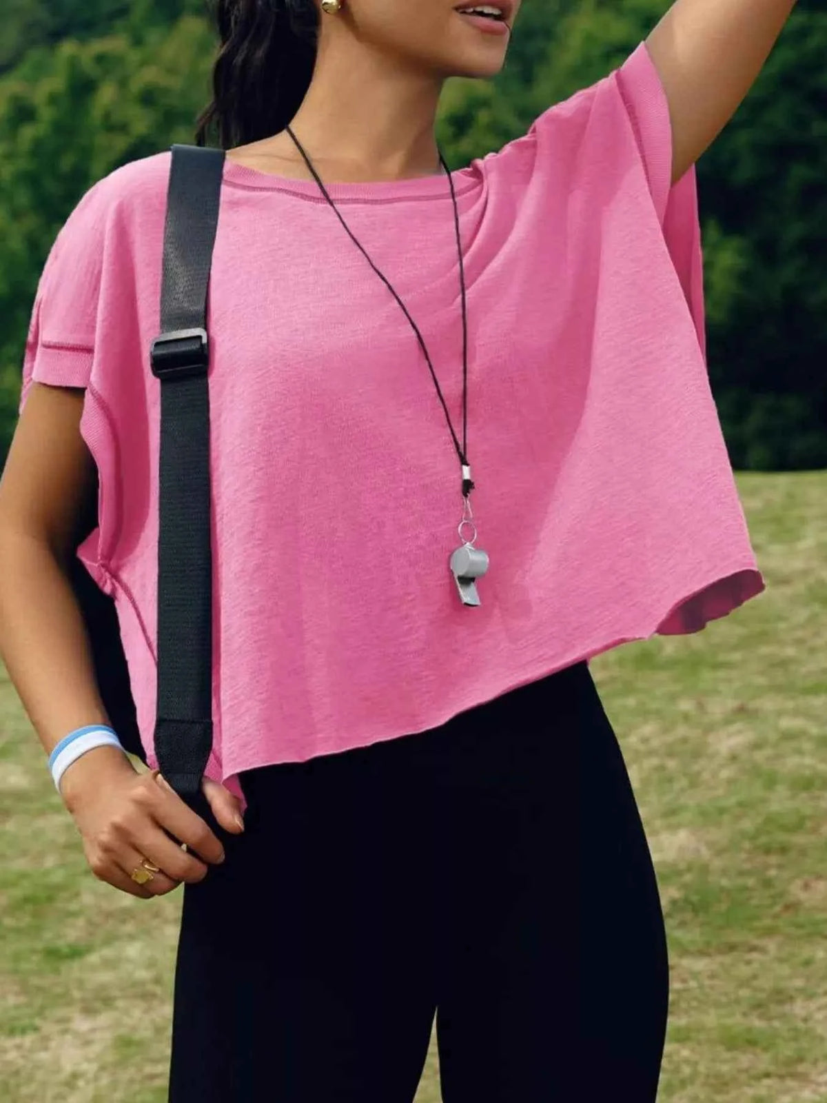 Stylish Cutout Back Short Sleeve T-Shirt for Effortless Chic