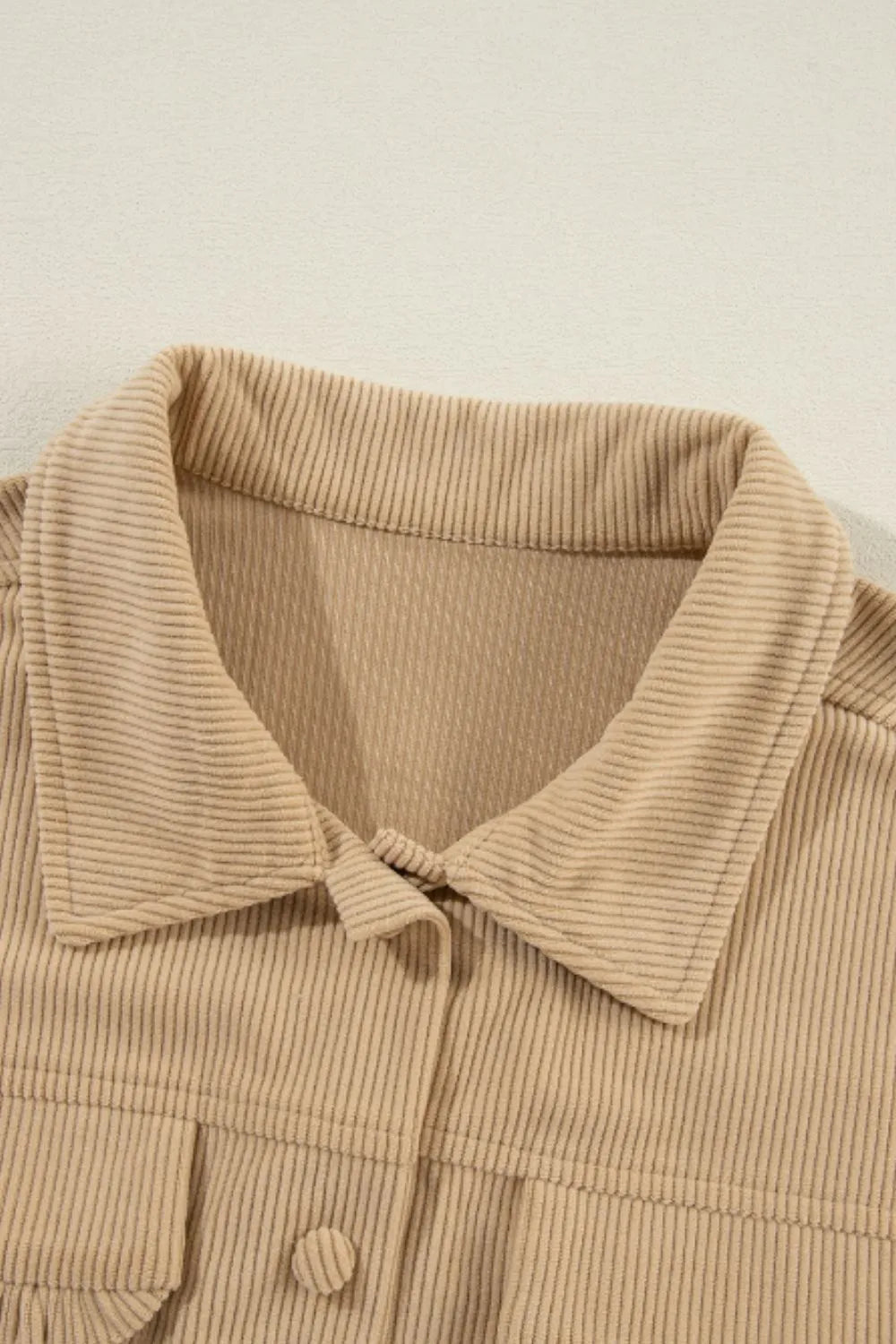 Long Sleeve Frill Shacket women&