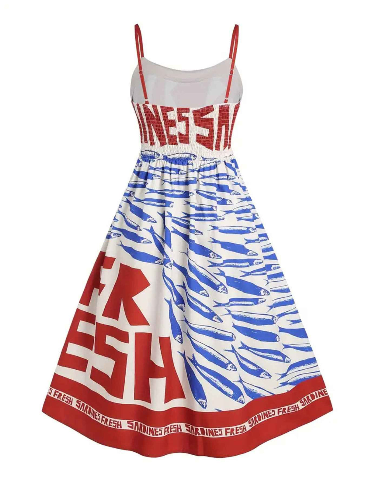 Sardine Print Midi Dress: Effortless Elegance for Every Occasion