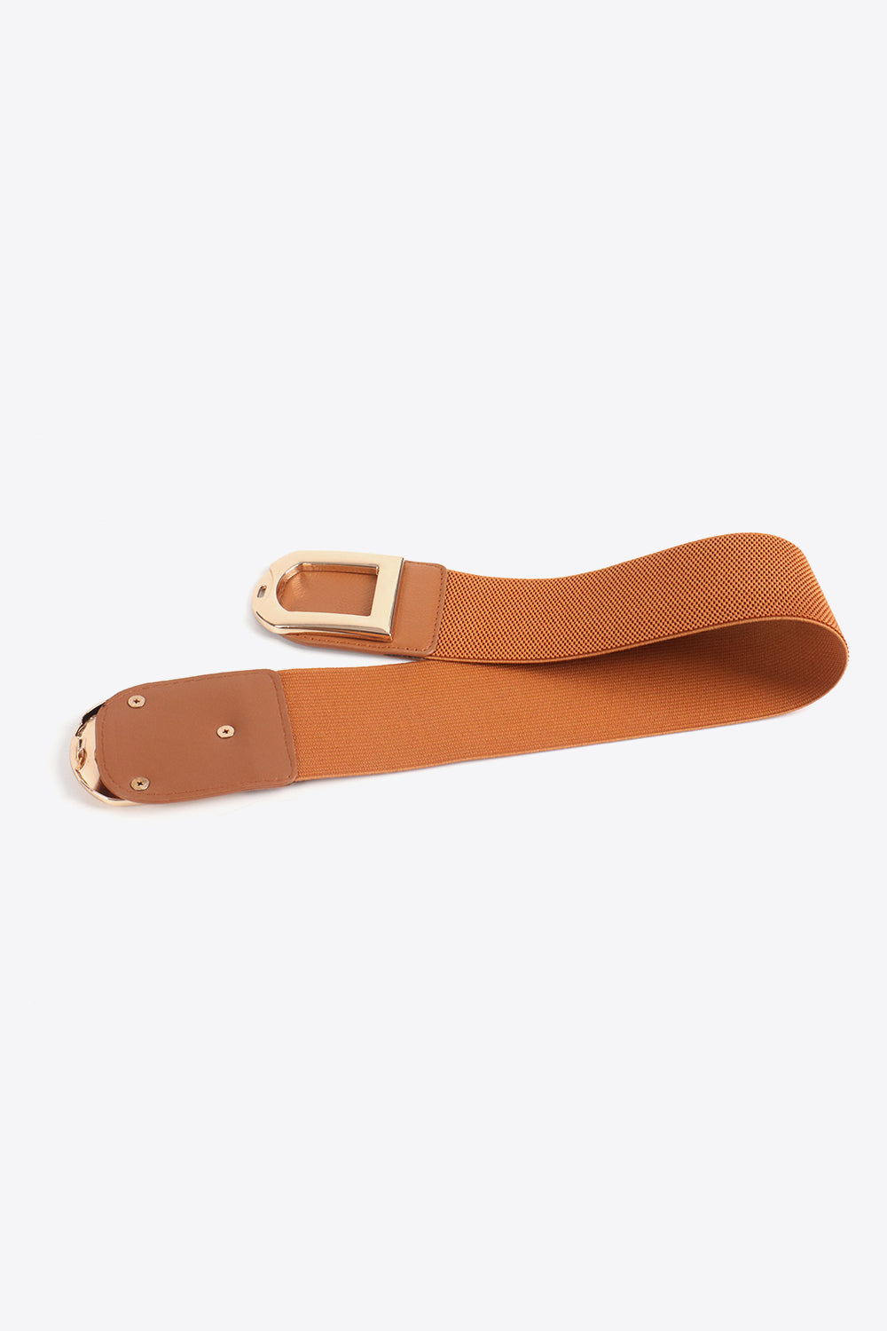 Double D Buckle PU Belt double buckle detail