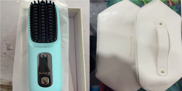Wireless hair straightener brush for smooth hair