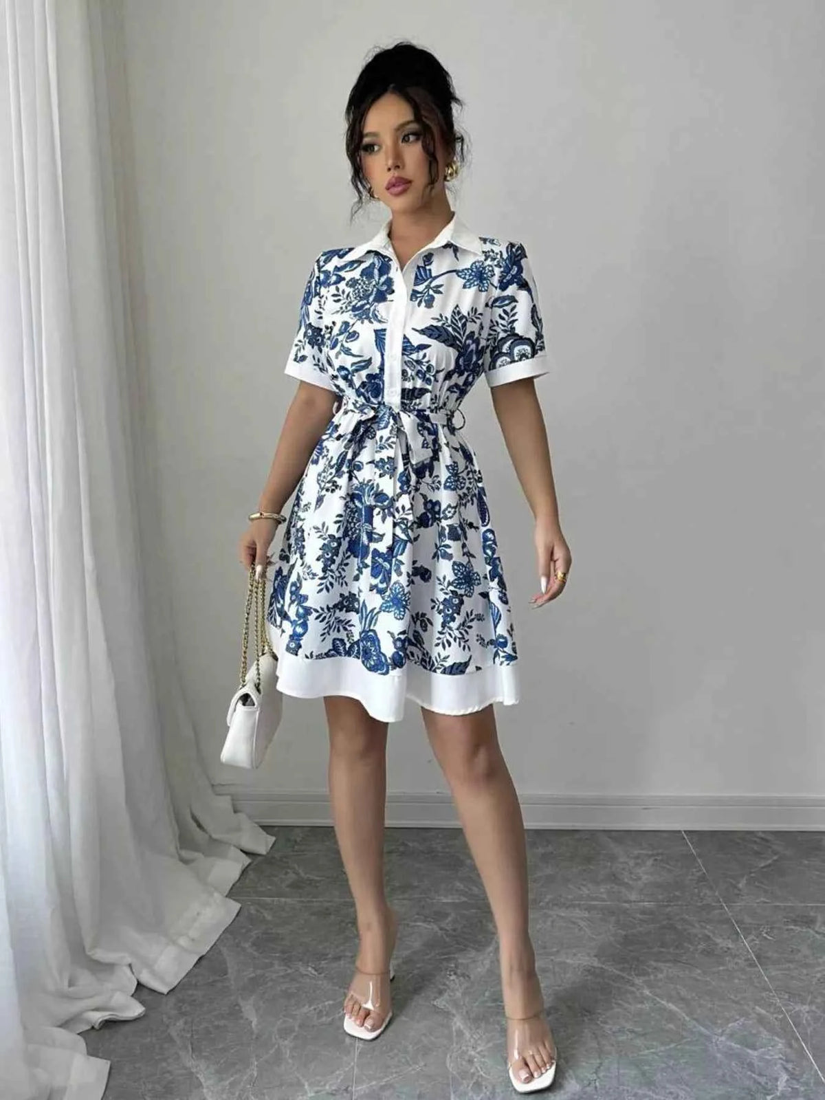 Effortlessly Chic Printed Mini Dress for Every Occasion