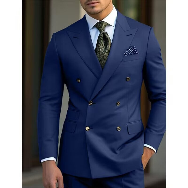 Mens suit set casual business attire for men