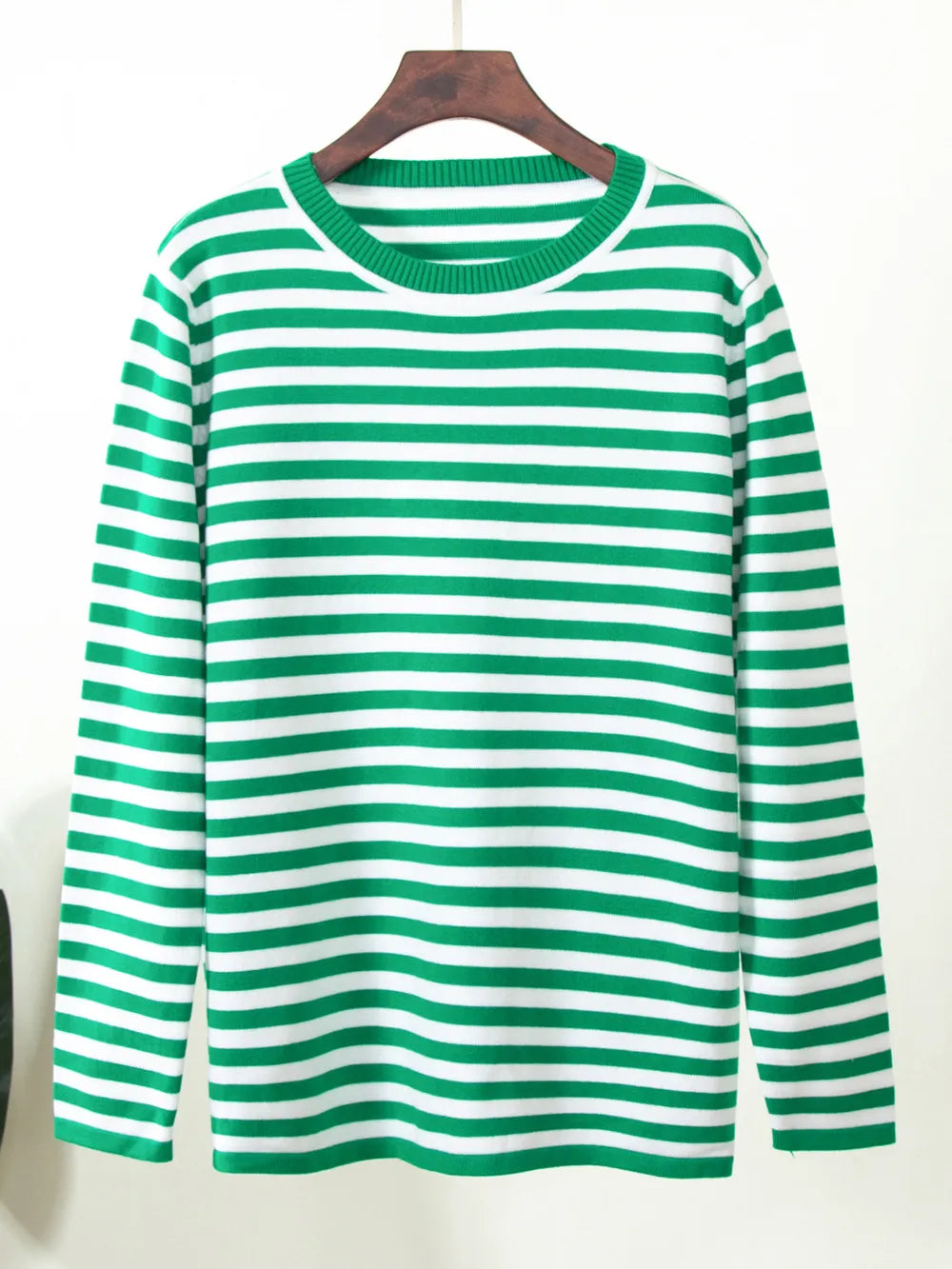 Striped Long Sleeve Sweater styled outfit