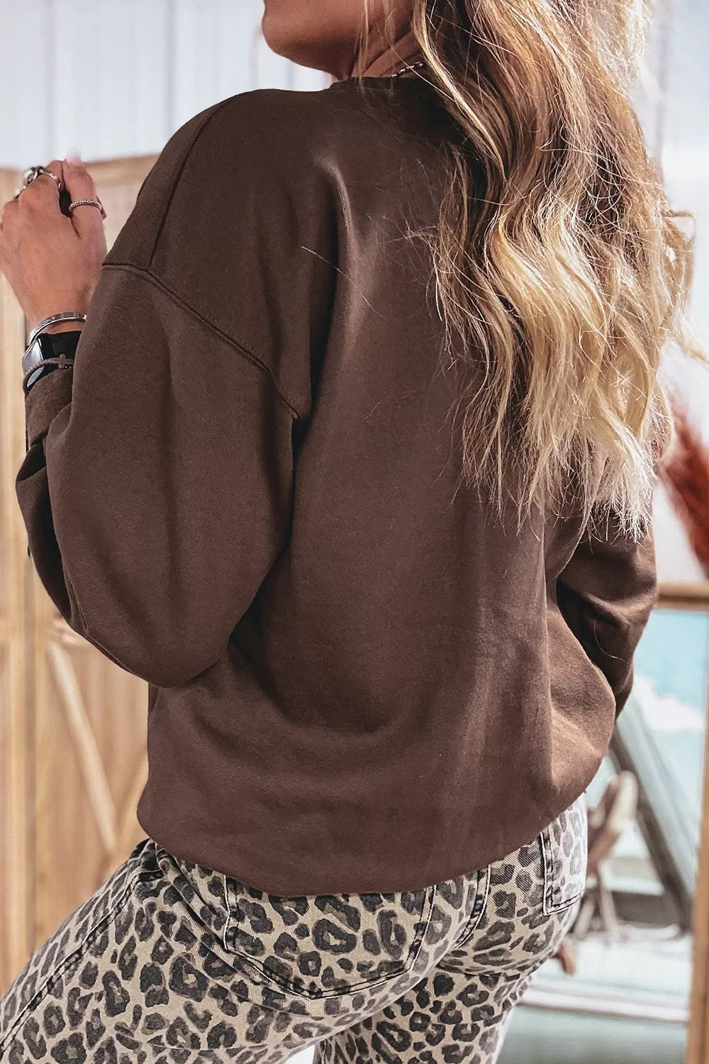 PRAY Crew Neck Sweatshirt women&