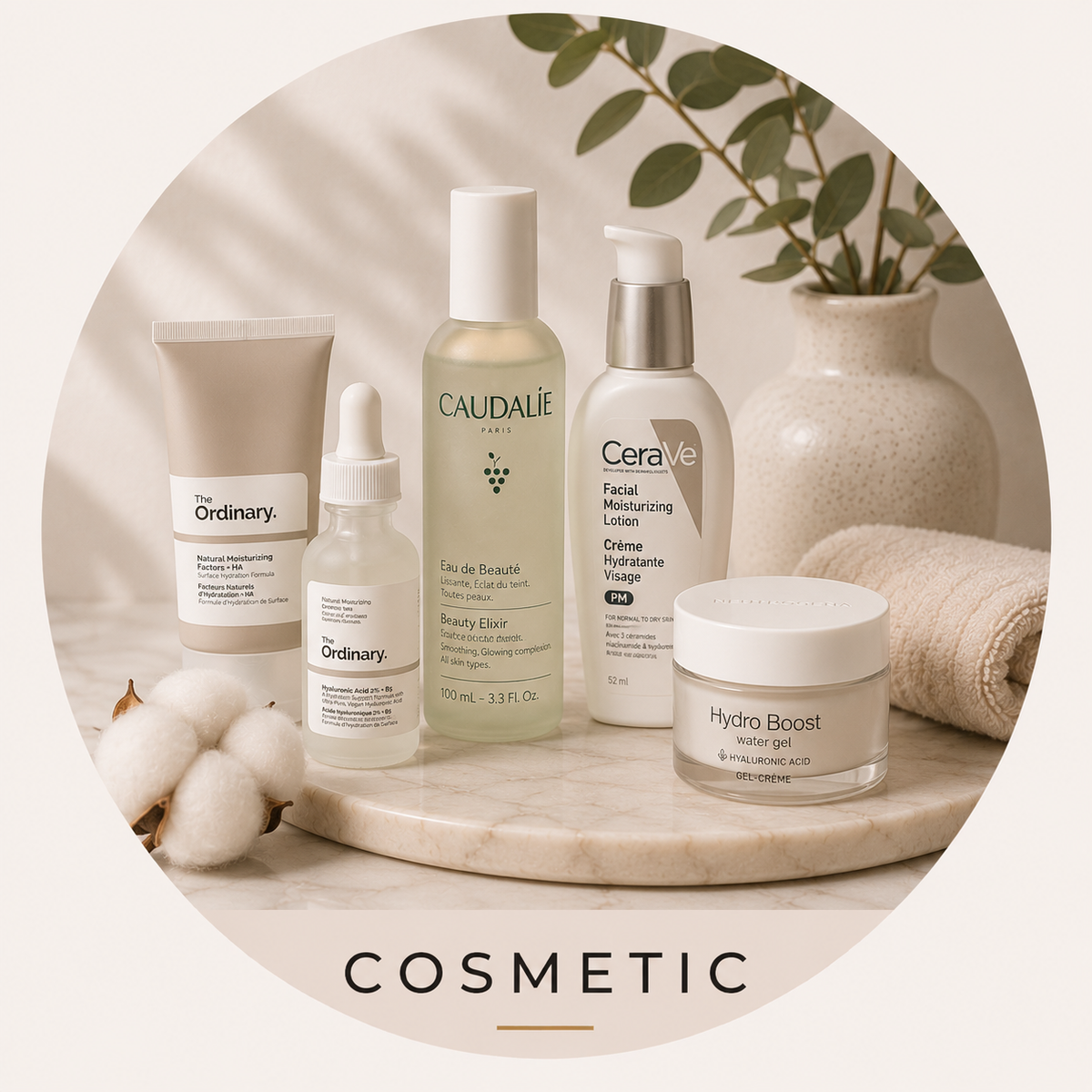 Cosmetics and beauty products collection