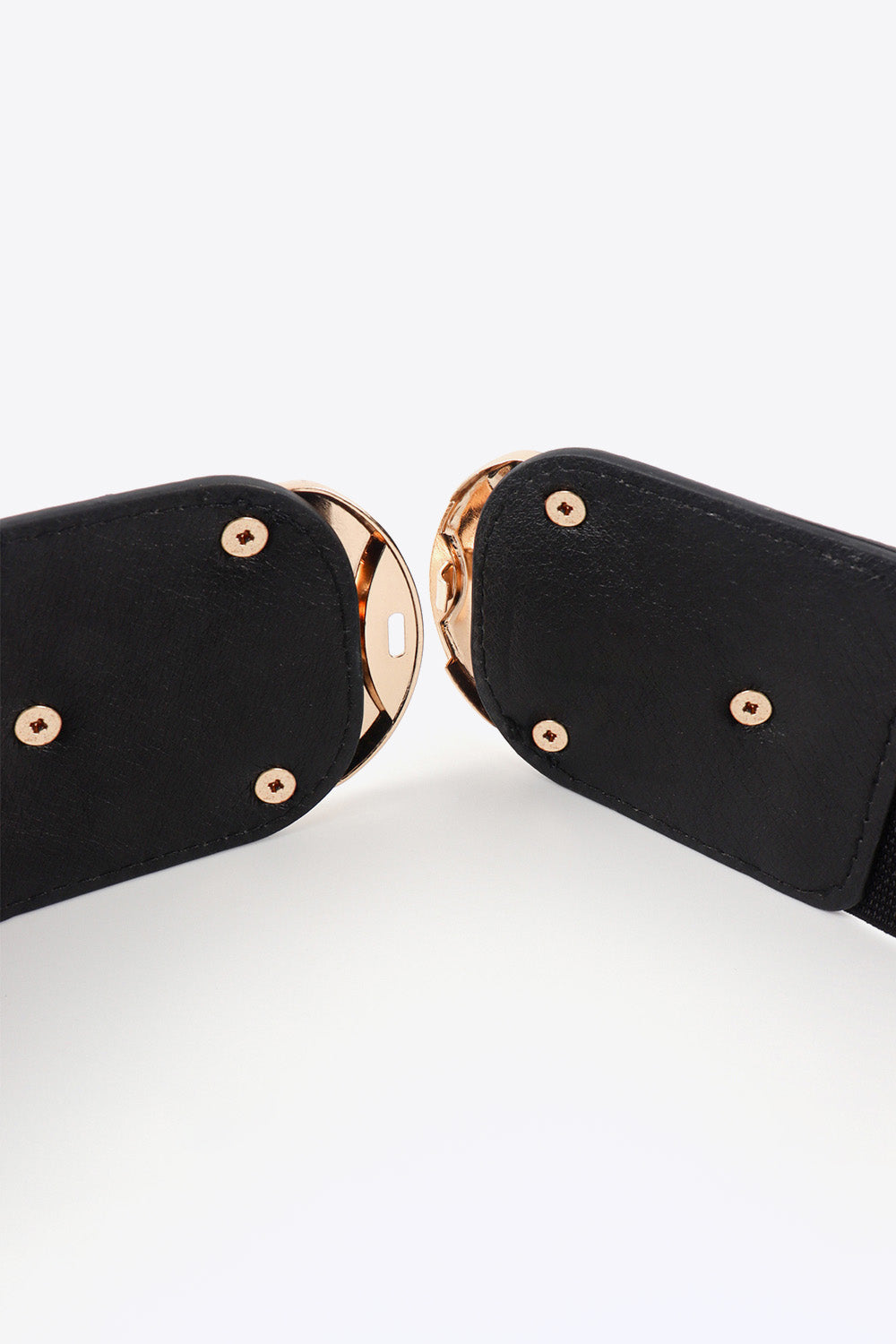 Double D Buckle PU Belt double buckle detail