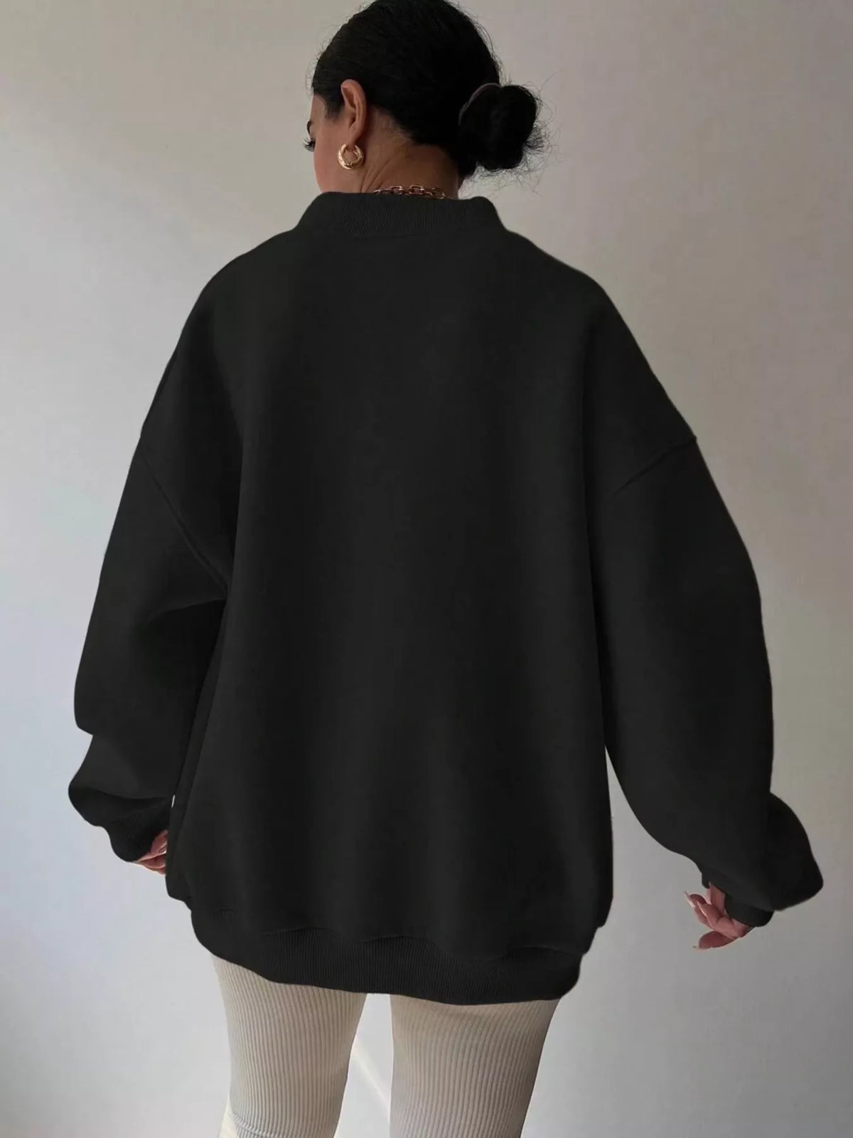 Oversized Long Sleeve Sweatshirt casual outfit