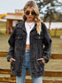 Oversized Button Up Denim Jacket casual style