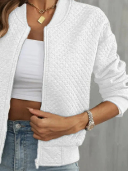 Zip Up Long Sleeve Jacket long sleeve design