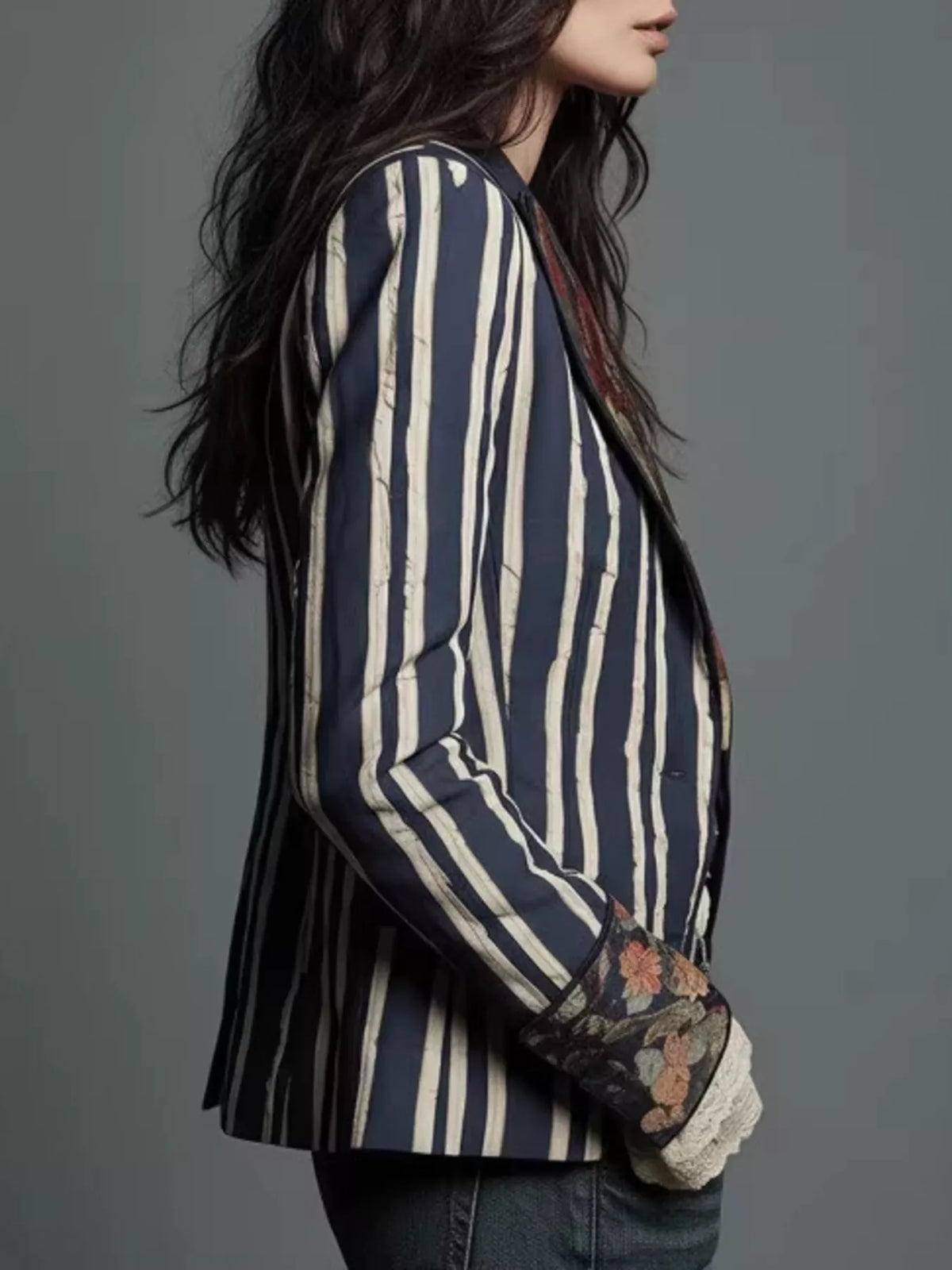 Slim Fit Floral Blazer – Women&
