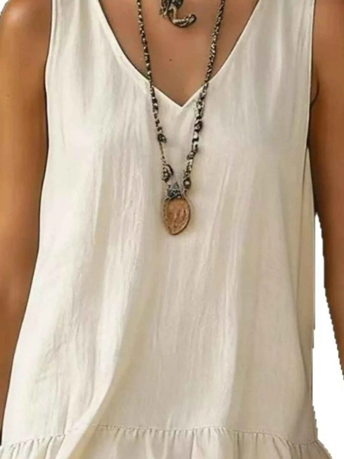 Elevate Your Wardrobe with Our Plus Size Ruffled Hem V-Neck Dress