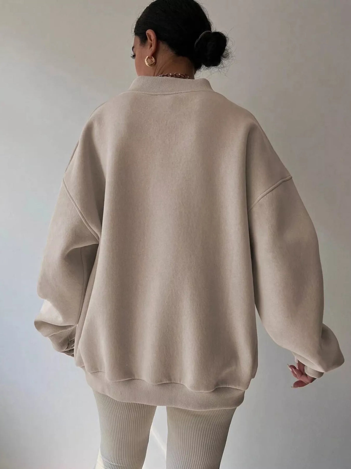 Oversized Long Sleeve Sweatshirt casual outfit