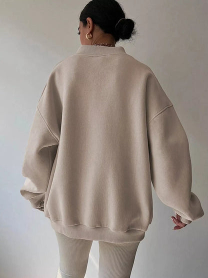 Oversized Long Sleeve Sweatshirt casual outfit