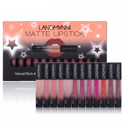 Matte lipstick set multiple lip colors