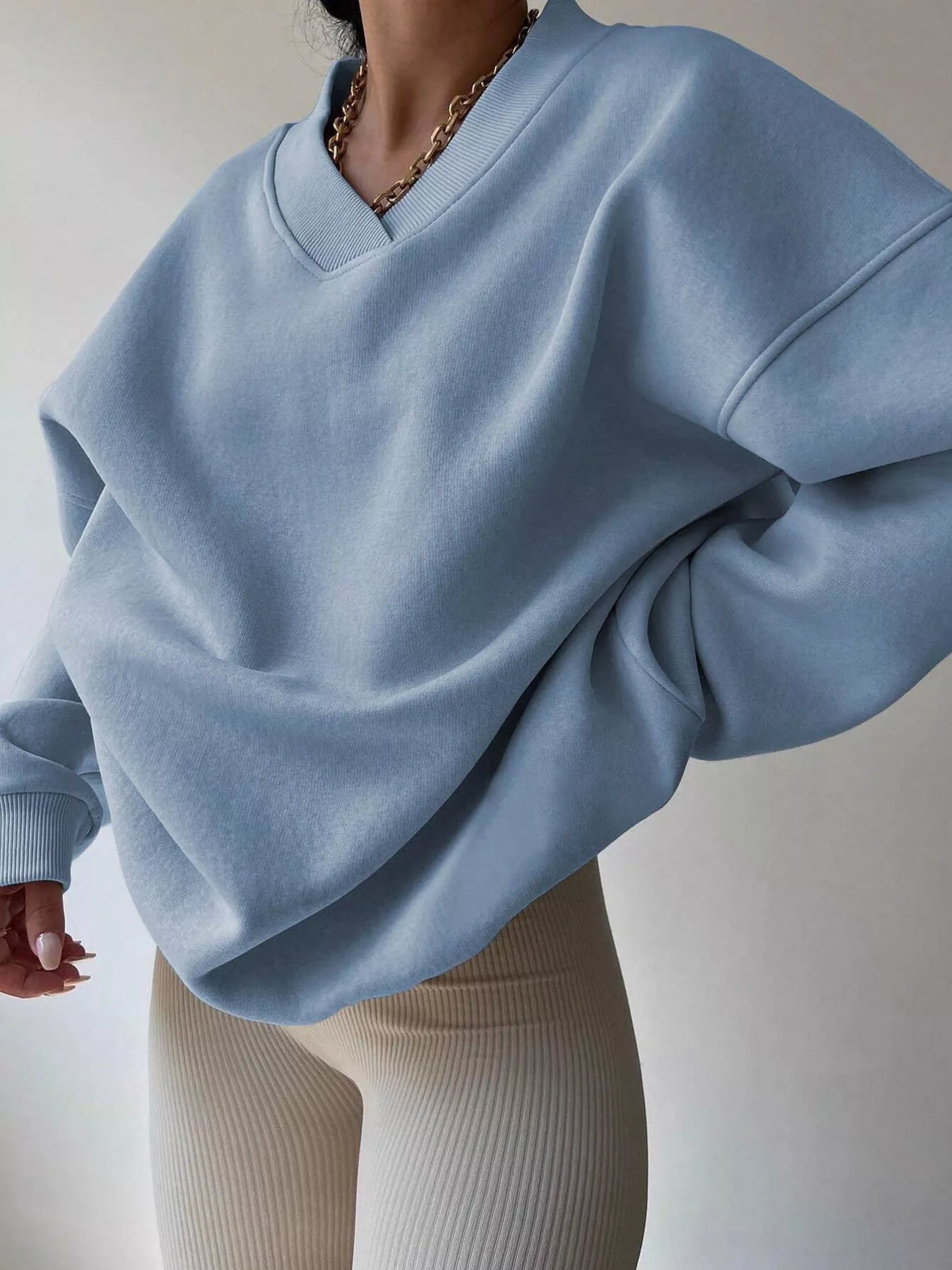 Oversized Long Sleeve Sweatshirt casual outfit