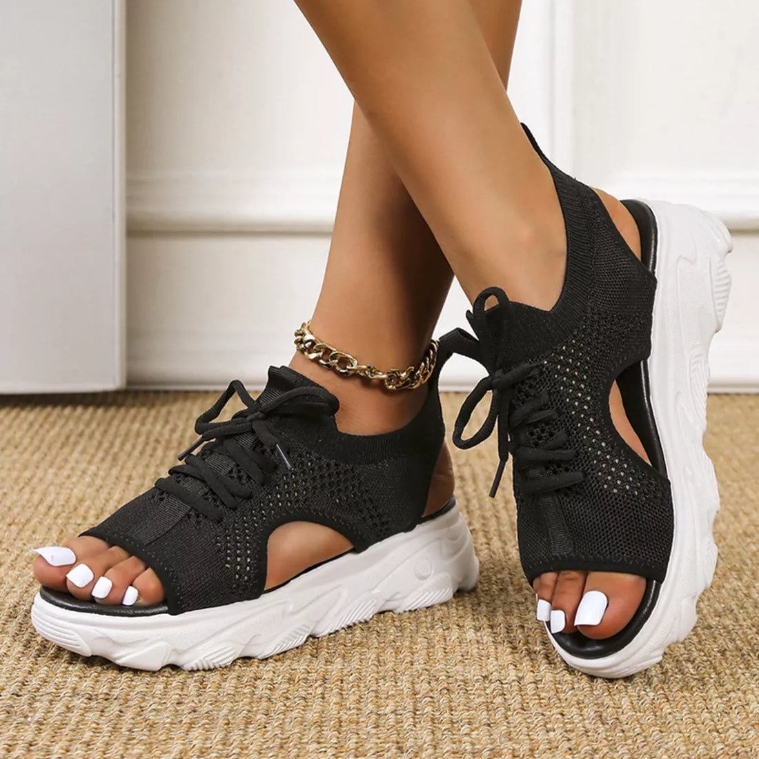 Breathable Platform Sandals women&