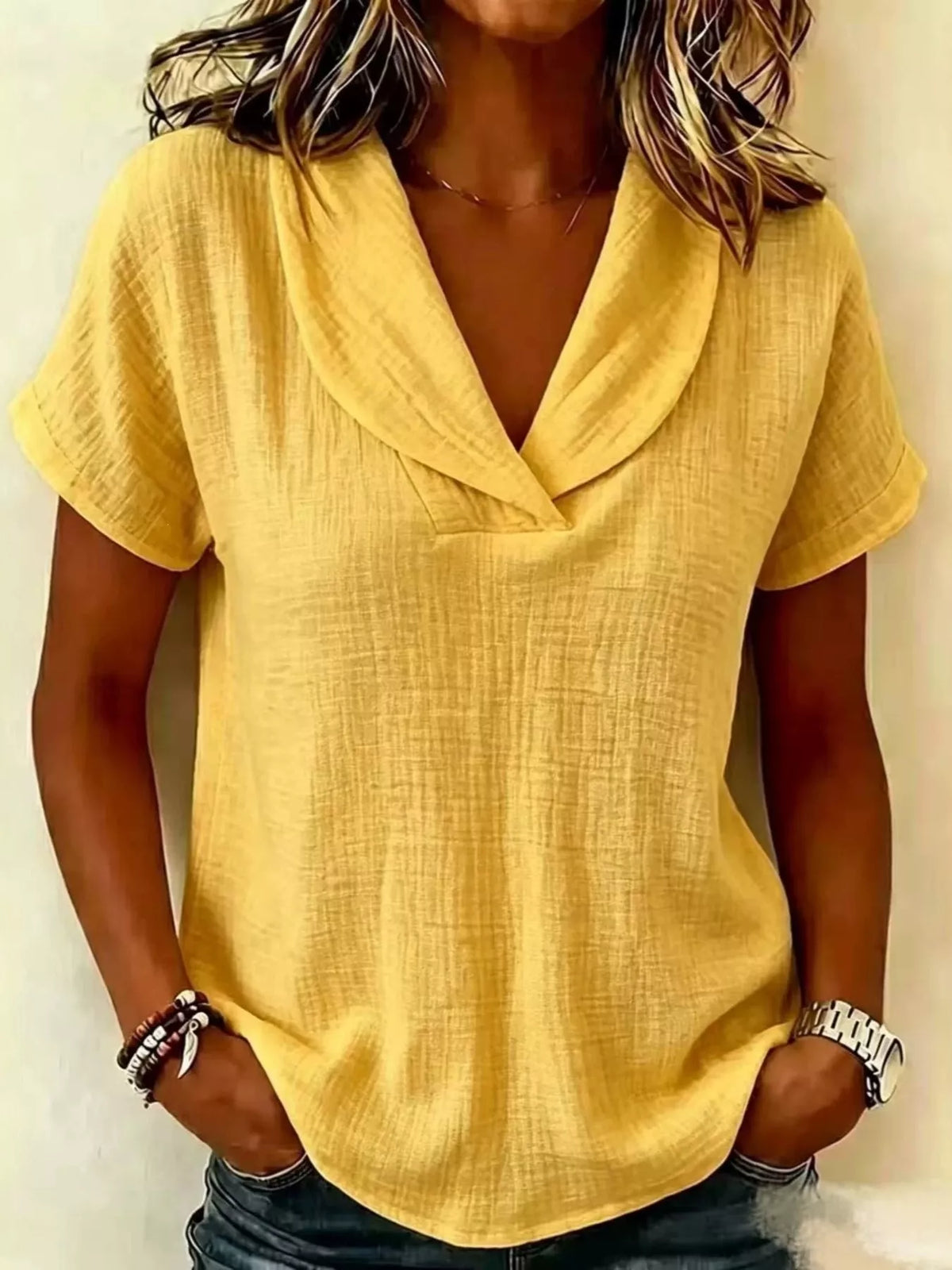 Plus size casual blouse everyday style