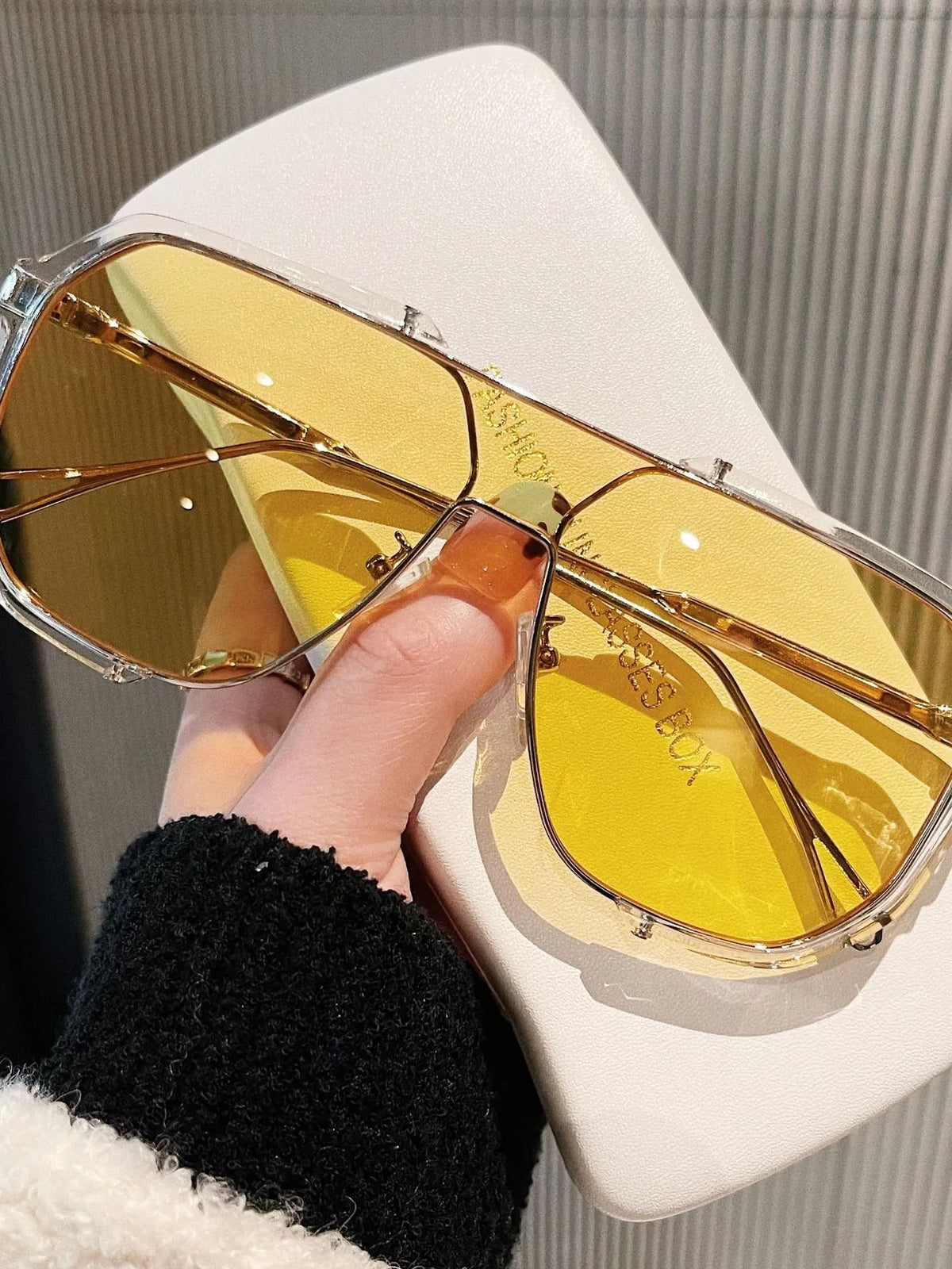 Oversized UV Protection Sunglasses fashion eyewear