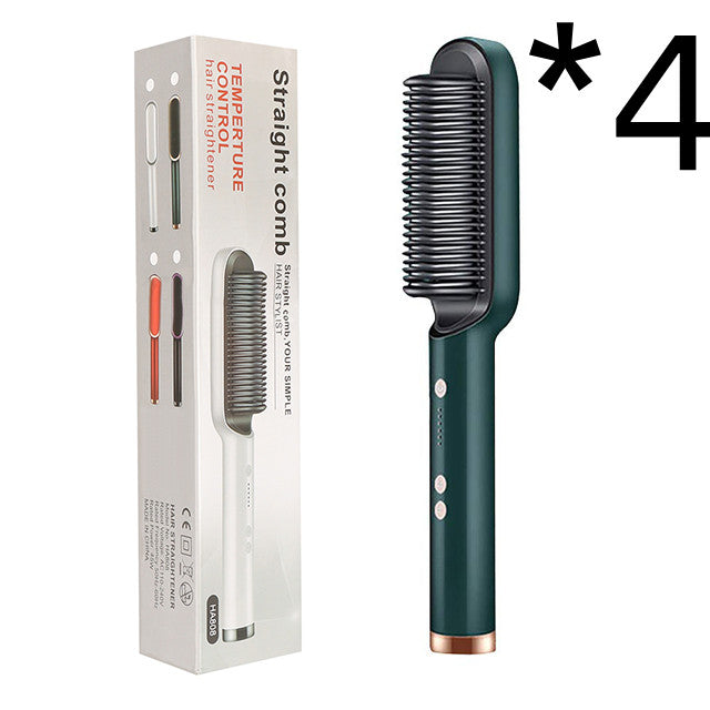 2-in-1 hair straightener and curling comb for versatile hairstyles
