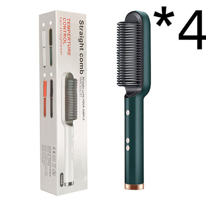 2-in-1 hair straightener and curling comb for versatile hairstyles