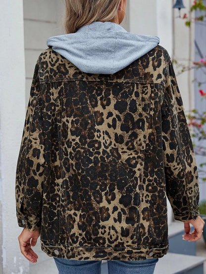 Oversized Button Up Denim Jacket casual style