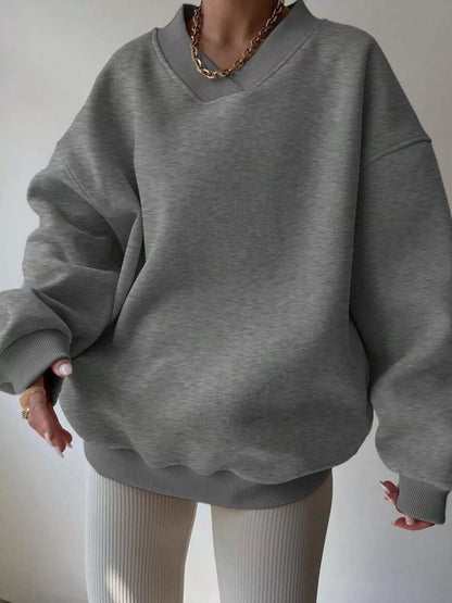 Oversized Long Sleeve Sweatshirt casual outfit