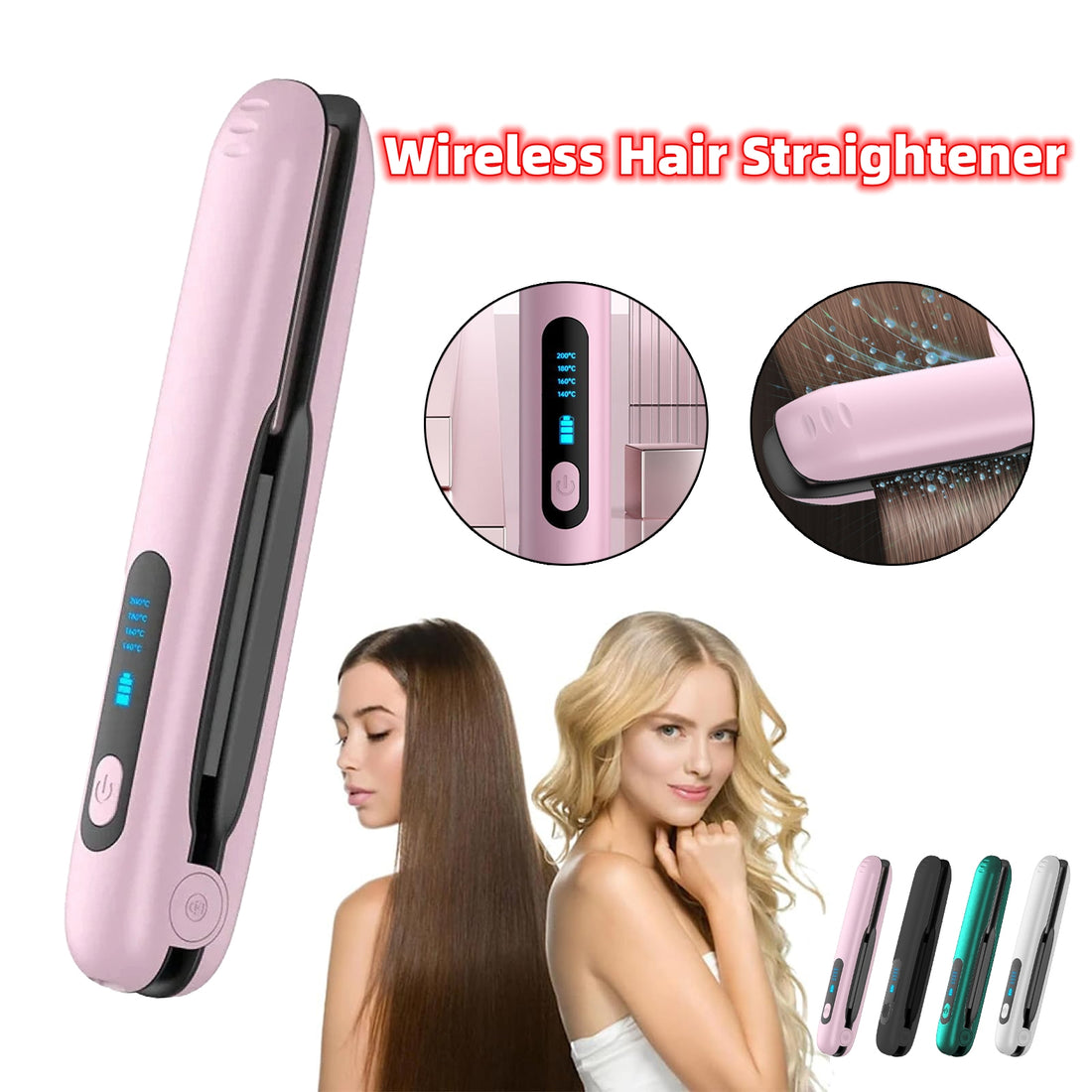 Cordless Hair Straightener portable styler