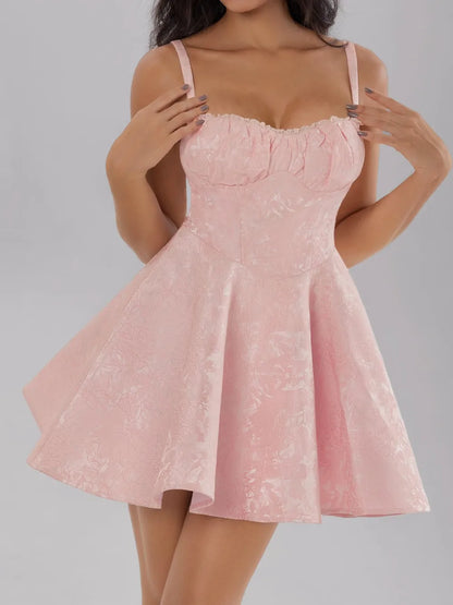 Satin mini cami dress with bow detail