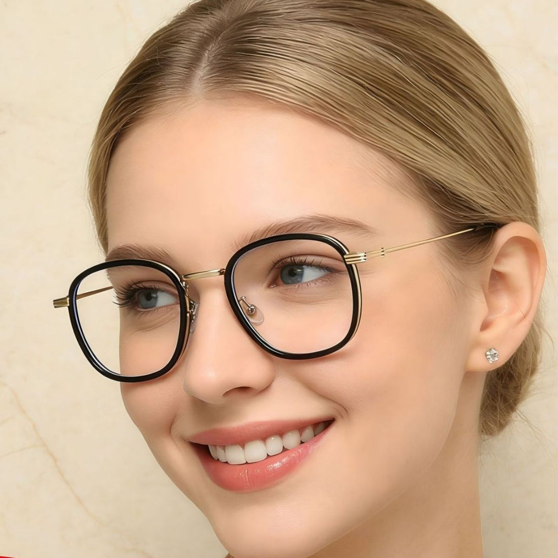 Lightweight Metal Temples Glasses everyday style