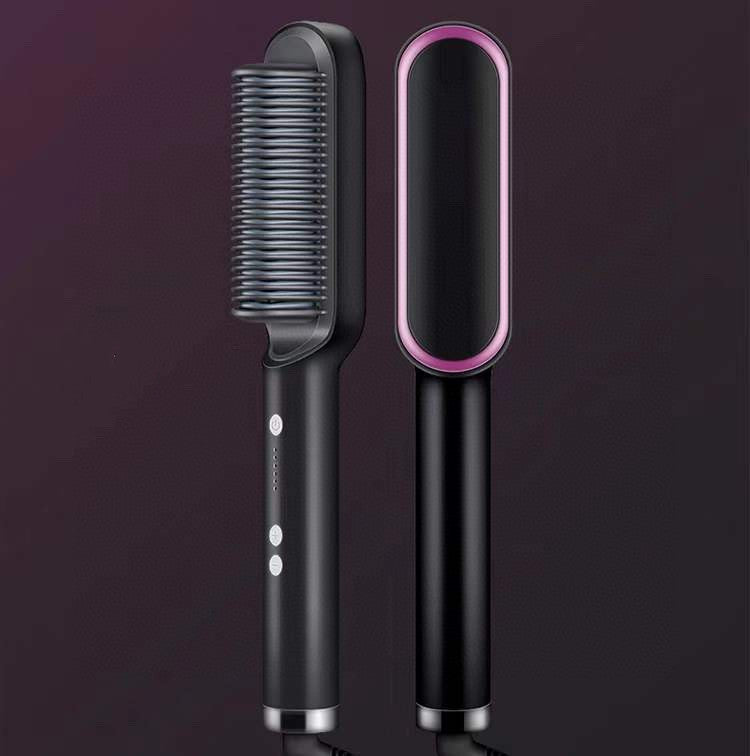 2-in-1 hair straightener and curling comb for versatile hairstyles