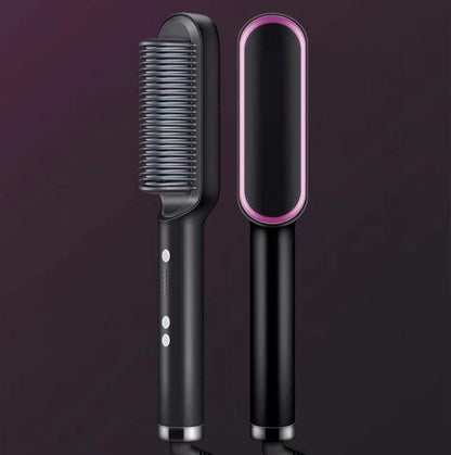 2-in-1 hair straightener and curling comb for versatile hairstyles