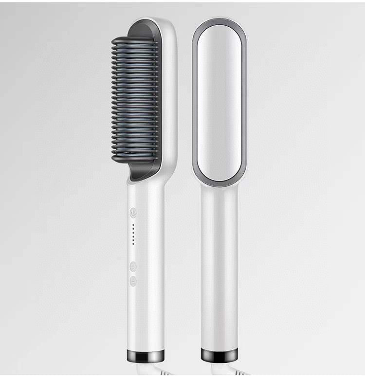 2-in-1 hair straightener and curling comb for versatile hairstyles