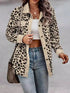 Plus Size Leopard Print Jacket leopard print design