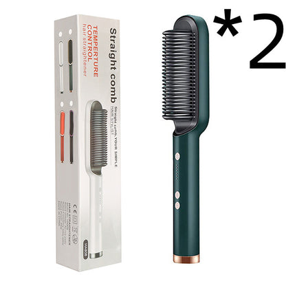 2-in-1 hair straightener and curling comb for versatile hairstyles