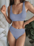 Scoop Neck Wide Strap Swim Set – Women&