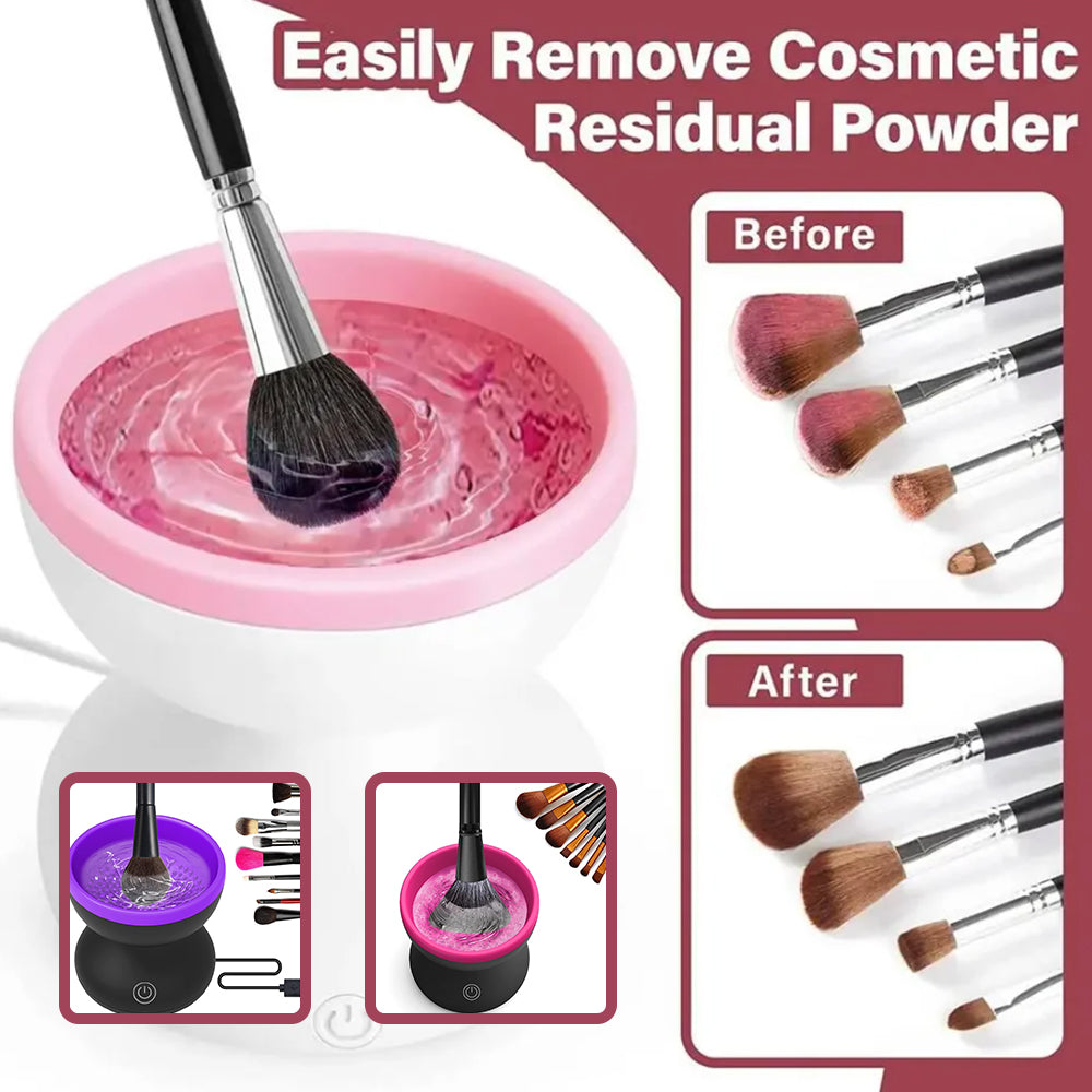 Makeup brush cleaner for cosmetic brushes