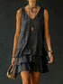 Elevate Your Wardrobe with Our Plus Size Ruffled Hem V-Neck Dress
