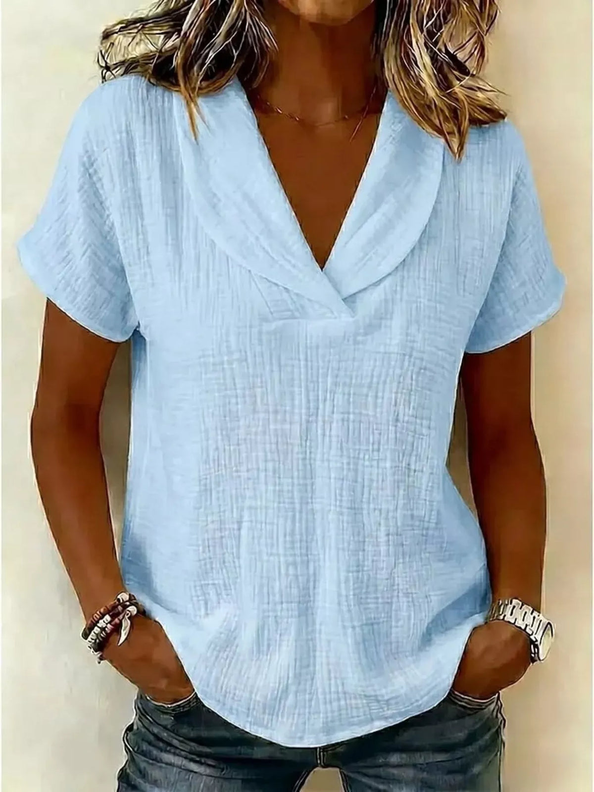 Plus size casual blouse everyday style