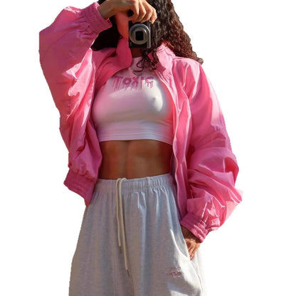 Woman wearing a pink Women&