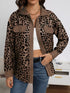 Plus Size Leopard Print Jacket leopard print design