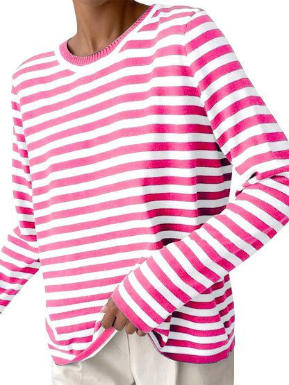 Striped Long Sleeve Sweater styled outfit