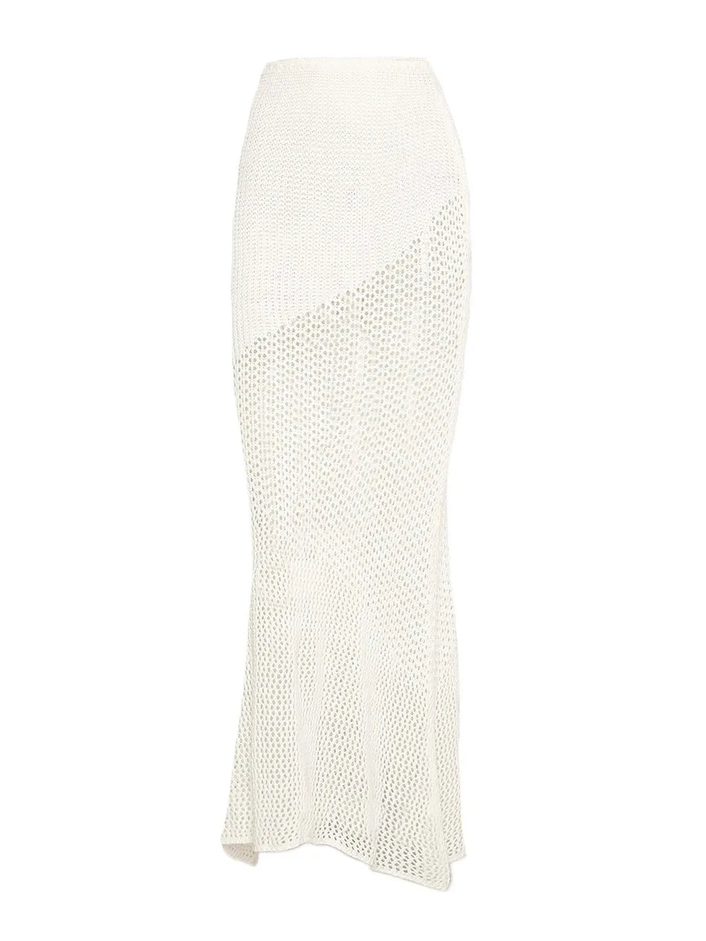 Tied Long Sleeve Cover Up Set openwork design